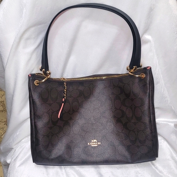 NWOT 🤎 LEATHER COACH SHOULDER BAG  🤎 - Picture 4 of 8